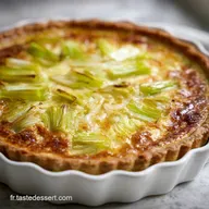 Recette Tarte Poireaux : Garniture Fondante et P&acirc;te Croustillante