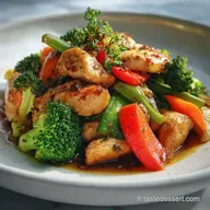 Repas Healthy au Poulet et L&eacute;gumes : Recette Minceur & Saut&eacute; Facile