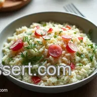 Risotto Cr&eacute;meux aux Radis R&ocirc;tis et &Eacute;pinards : Un Plat de Printemps R&eacute;confortant