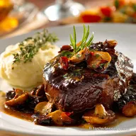 Le R&ocirc;ti de B&oelig;uf avec une Sauce aux C&egrave;pes Terroir et Tradition