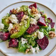Salade Betterave Avocat Feta Noix: Croquante et Velout&eacute;e