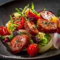 Salade de Cervelas Alsacienne Le Saucisson Cuit Marin&eacute; et Acidul&eacute;