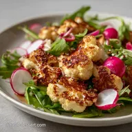 Salade Choufleur Radis : R&ocirc;ti, Radis Piquant et Coriandre