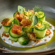 Salade de concombre &agrave; la cr&egrave;me le secret de la texture parfaite