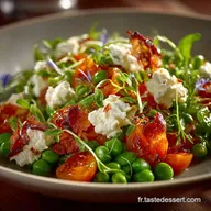 Salade de f&egrave;ves au fromage de ch&egrave;vre Recette proven&ccedil;ale fra&icirc;cheur