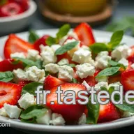 Salade de Fraises d'&Eacute;t&eacute; &agrave; la Menthe et Feta : Un D&eacute;lice Frais et Facile