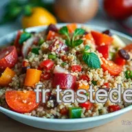 Recette saine simple : Salade de Quinoa aux L&eacute;gumes R&ocirc;tis