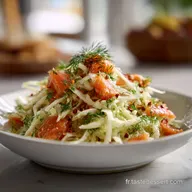 Salade fenouil saumon : Croquant et Vinaigrette Orange-Aneth