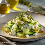 Salade grecque concombre yaourt La recette fra&icirc;cheur ultracr&eacute;meuse