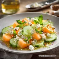 Salade melon concombre feta : Fra&icirc;cheur et ap&eacute;ro rapide