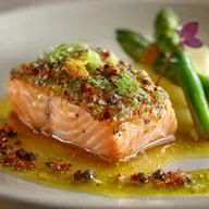 Saumon marin au citron vert et poivre de Timut, lentr&eacute;e facile.