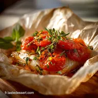 Sotlylaisse &agrave; la tomate cuit au barbecue : Papillote tendre et juteuse