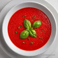 Soupe Fraise Basilic pour 4 Personnes