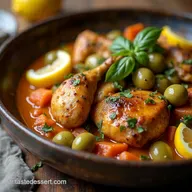 Recette Tajine de Poulet aux Olives et Citron Confit Maison