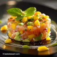 Tartare de saumon fum&eacute; avocat et mangue Recette chic et fra&icirc;che