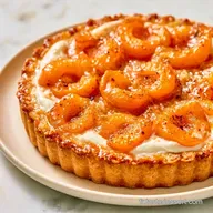 Tarte Abricot Amande &agrave; la Cr&egrave;me Fra&icirc;che