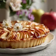 Tarte Amandes Pommes Cr&egrave;me d Amande