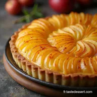 Recette Tarte aux Pommes &agrave; lAncienne Sabl&eacute;e Maison et Pommes Fondantes