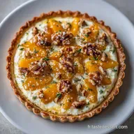 Tarte Butternut Ch&egrave;vre Noix pour 6