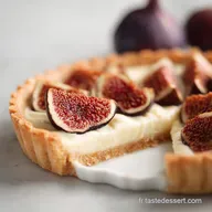 Tarte figues cr&egrave;me damande : La recette amandine croustillante