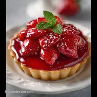 Tarte Fraise Miroir pour 6 Personnes