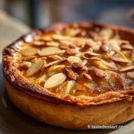 La Tarte Normande Facile Pommes Amandes et Cr&egrave;me Frangipane Inratable
