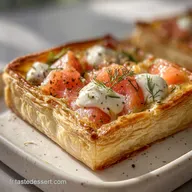 Tarte Poireau Saumon Avec P&acirc;te Feuillet&eacute;e Croustillante