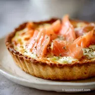Tarte Poireaux Saumon Fum&eacute; pour 6 Personnes