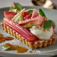 Tarte &agrave; la Rhubarbe et Cr&egrave;me dAmande : La Recette Classique Parfaite
