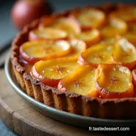 Tarte Rustique aux Pommes et Paradis en Bouche