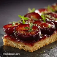 Tarte Sable aux Prunes Rouges La recette facile et croustillante