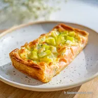 Tarte Saumon Poireaux pour 6 Personnes : Fondante et Croustillante