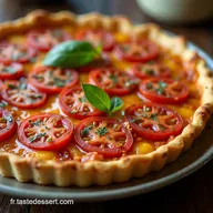 Recette Facile de Tarte au Thon Tomates et Moutarde &agrave; lAncienne