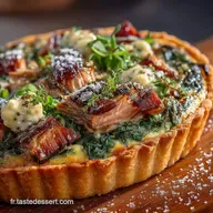 Recette de Tarte Thon &Eacute;pinards Facile et Cr&eacute;meuse