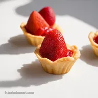 Desserts &agrave; la Fraise Tartelettes Amandines Mon Secret