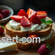 Toasts fraises fromage: Mon Ap&eacute;ro Printanier Facile! ✨🍓🧀