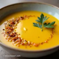 Recette Facile Velout&eacute; de Lentilles Corail au Curry et Lait de Coco