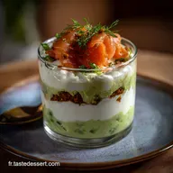 Verrine Avocat Saumon Fum&eacute;: Mousse Velout&eacute;e