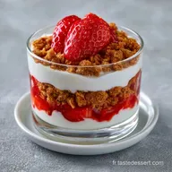 Verrine Fraise Yaourt au Sp&eacute;culoos