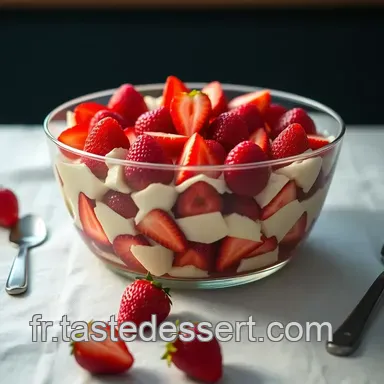 Bagatelle Fraises Myrtilles: Un Trifle Anglais Facile! Fiche recette