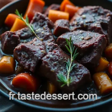 Basses C&ocirc;tes Brais&eacute;es au Vin Rouge : Recette Facile et Savoureuse Fiche recette