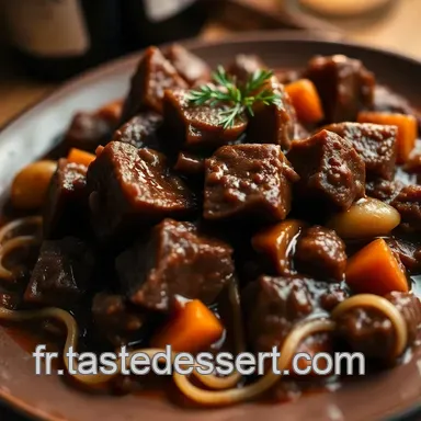 Boeuf Bourguignon Recette de Grand-M&egrave;re : Un Plat R&eacute;confortant et Traditionnel Fiche recette