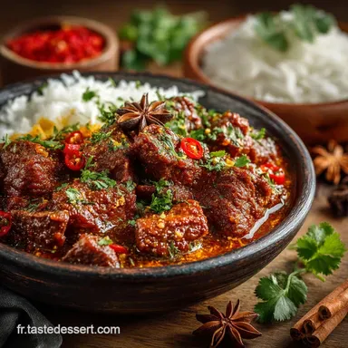 Recette B&oelig;uf Vindaloo Facile Curry Indien aux &Eacute;pices Fra&icirc;ches Fiche recette