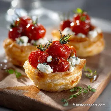 Bouches Feuilletées Tomates Cerise Chèvre LApéritif Chic Express Fiche recette