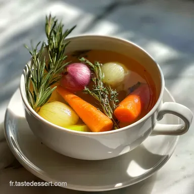 Bouillon de l&eacute;gumes maison facile et rapide pour 10 personnes Fiche recette