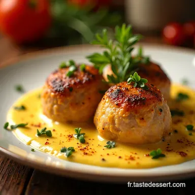 Boulettes de Poulet en Sauce La Recette Facile et Gourmande Fiche recette