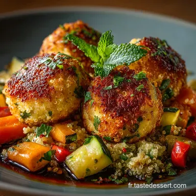 Boulettes de Quinoa et Légumes à la Menthe Recette Végétale Facile Fiche recette
