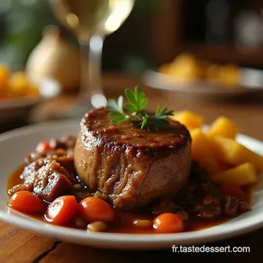 Le B&oelig;uf Bourguignon de GrandM&egrave;re Recette Cocotte Inratable Fiche recette