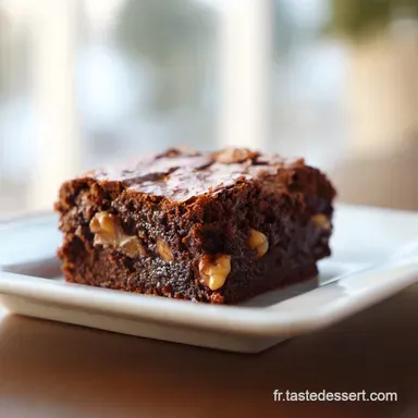 Brownie Aux Noix en 35 Minutes : C&oelig;ur Fondant et Cro&ucirc;te Craquante