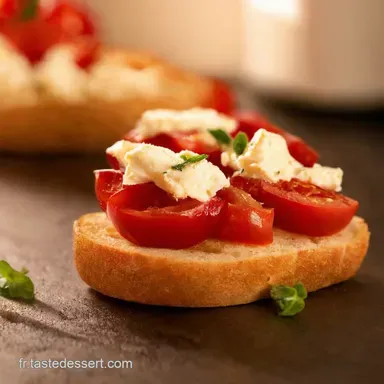 Bruschetta Tomate Cerise Fromage Facile Mon Ap&eacute;ro Gourmand Fiche recette